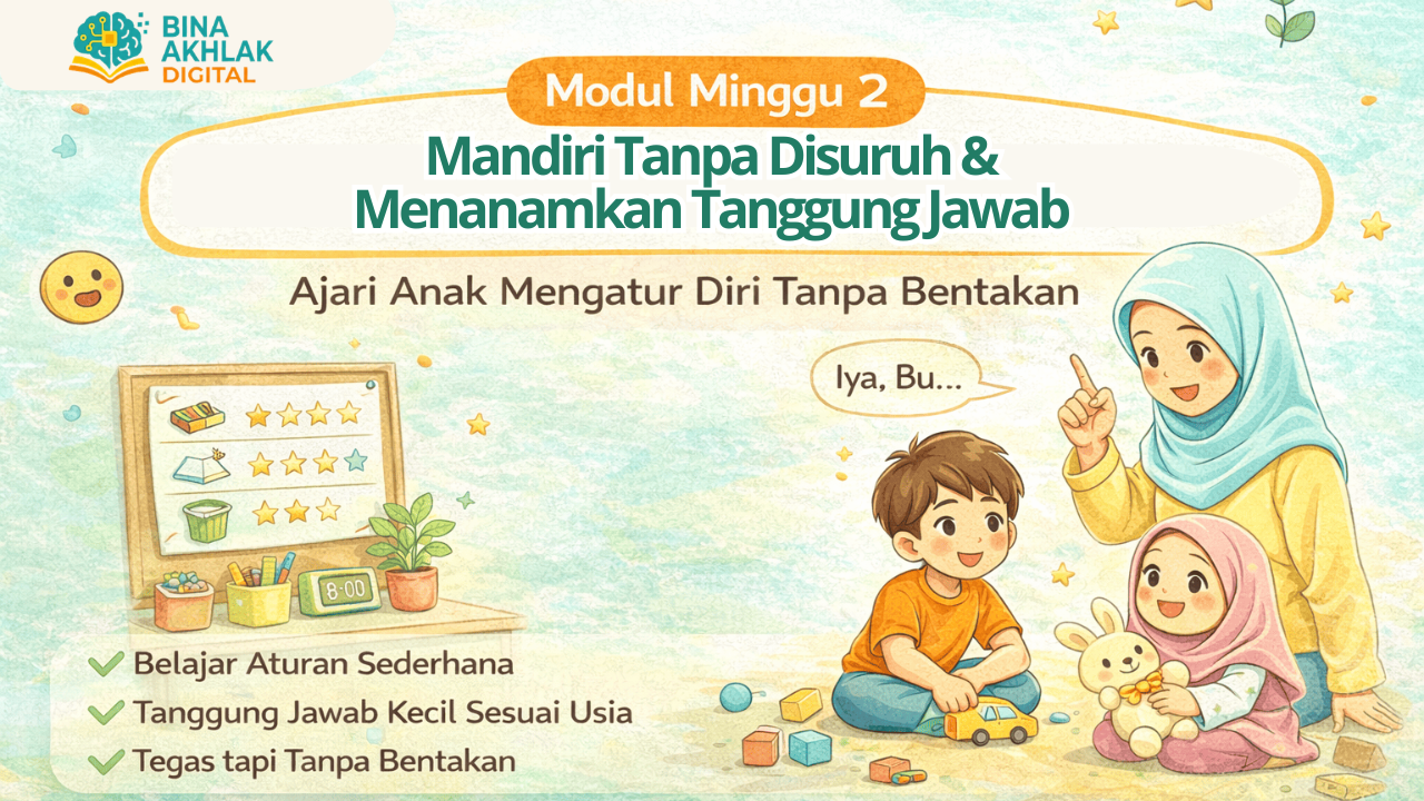 Mandiri Tanpa Disuruh & Menanamkan Tanggung Jawab