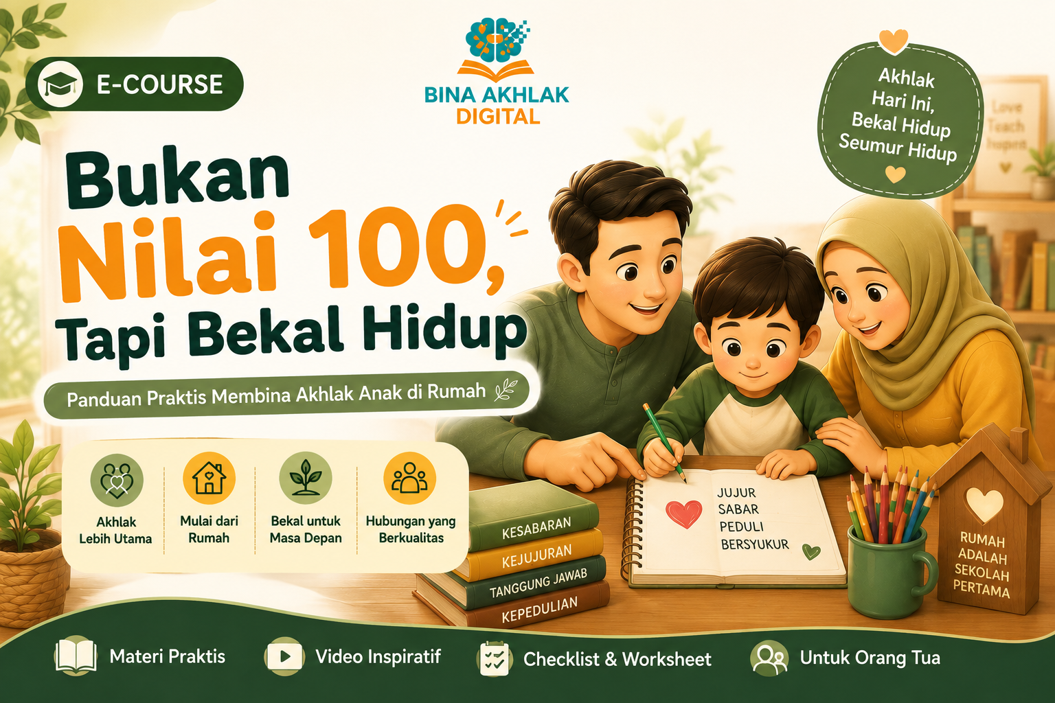 Panduan Praktis Membina Akhlak Anak di Rumah