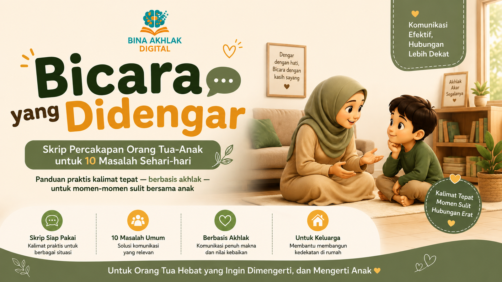 Skrip Percakapan Orang Tua-Anak untuk 10 Masalah Sehari-hari